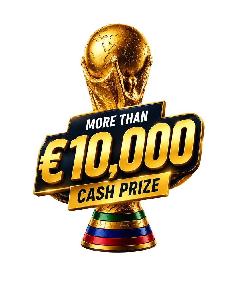 More than €10,000 cash prize — World Cup 2026 tournament
